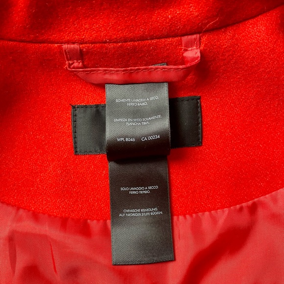 Style & Co Red Orange Wool Blend Coat - Picture 10 of 11